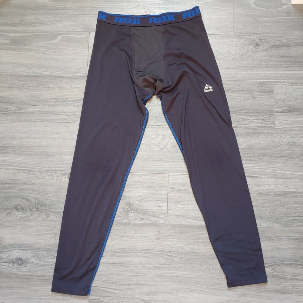 EUC Men's RBX Compression Base Layer Leggings Black Size Medium